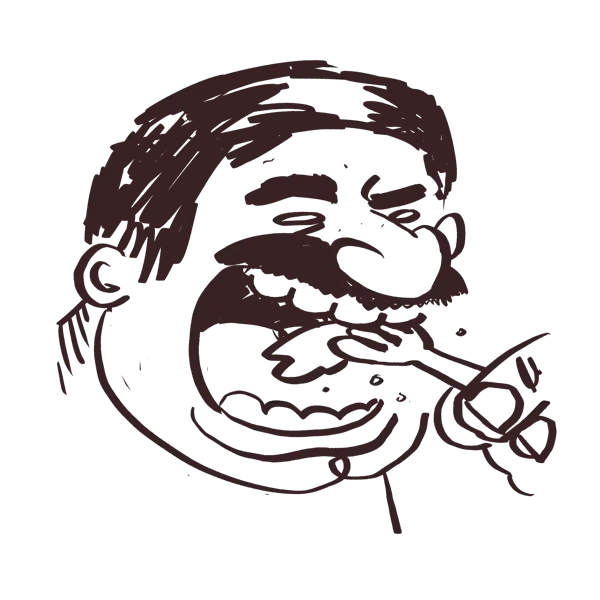 Ilustración Papa Pig - Familia productora Porco Rosso