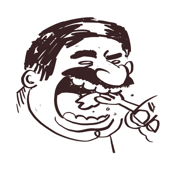 Ilustración Papa Pig - Familia productora Porco Rosso